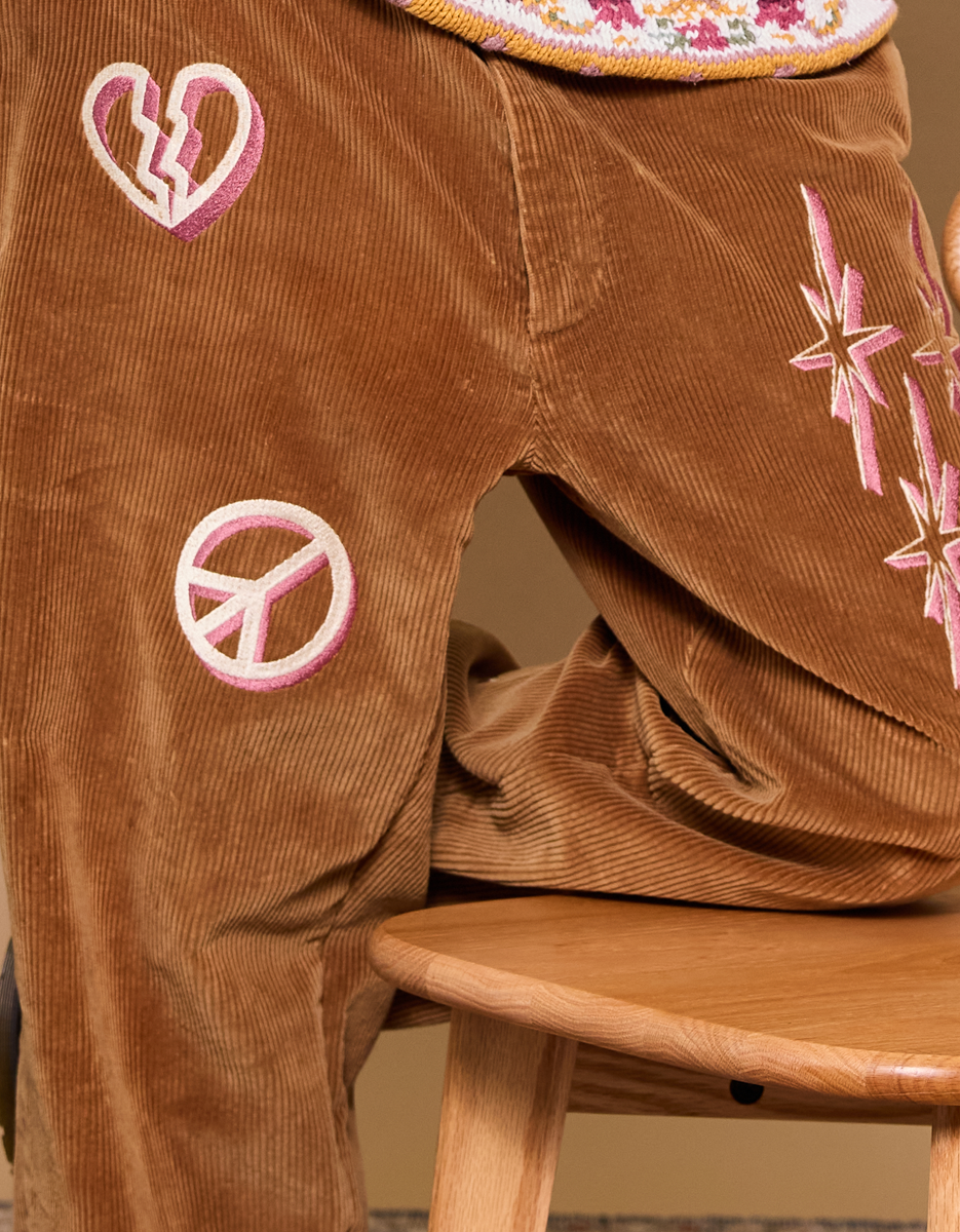 HBK Corduroy Pant - Raspberry Iced Tea
