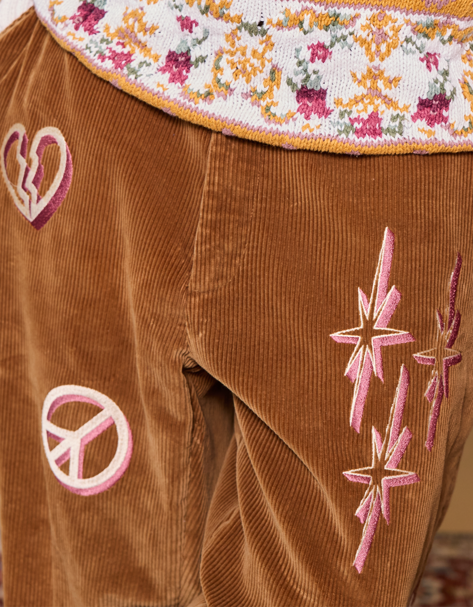 HBK Corduroy Pant - Raspberry Iced Tea