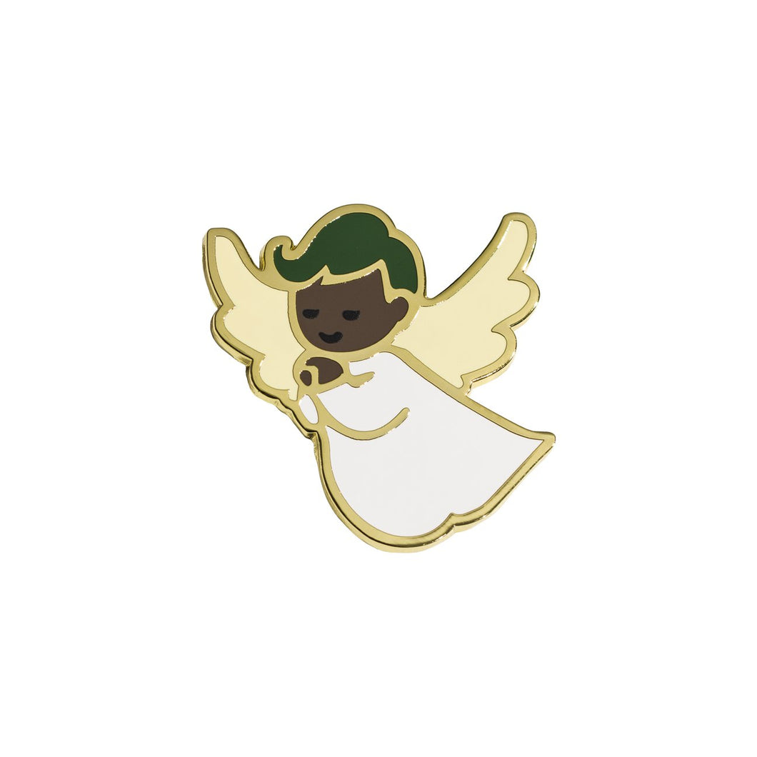 YOU RANDOM AF - Green Haired Angel Pin